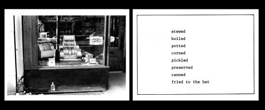 From 'The Bowery in two inadequate descriptive systems' - Martha Rosler, 1974-75